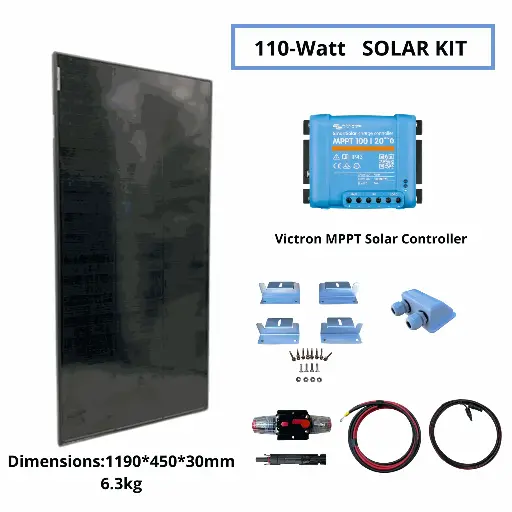 110 Watt Solar Kit, Victron Controller