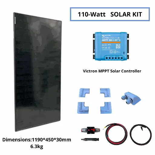 110 Watt Solar Kit, Victron Controller (ABS)